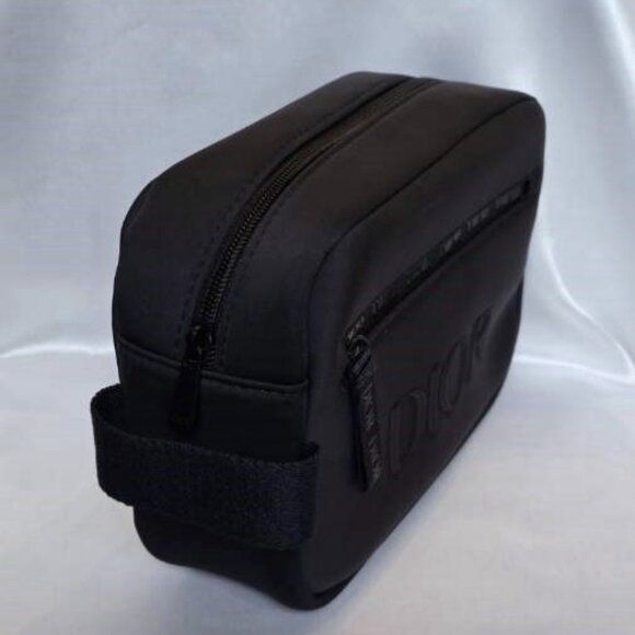 DIOR Sauvage Men's Navy Blue Toiletry Accessories Bag Tote Pouch Brand New - Picture 5 of 10